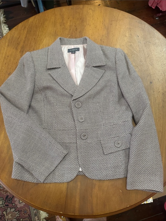Liz Claiborne Jackets & Blazers - Liz Claiborne Black & White Patterned Tweed Blazer